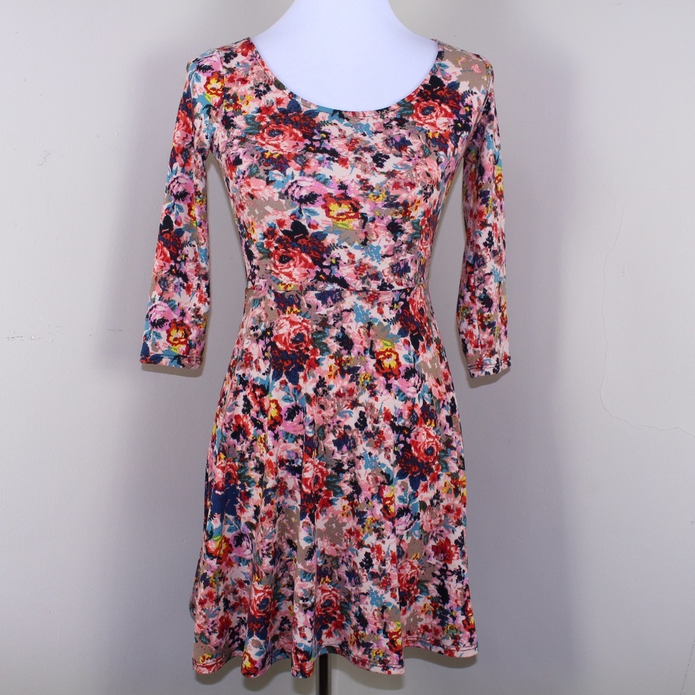 Xhilaration Floral Print Mini Dress
